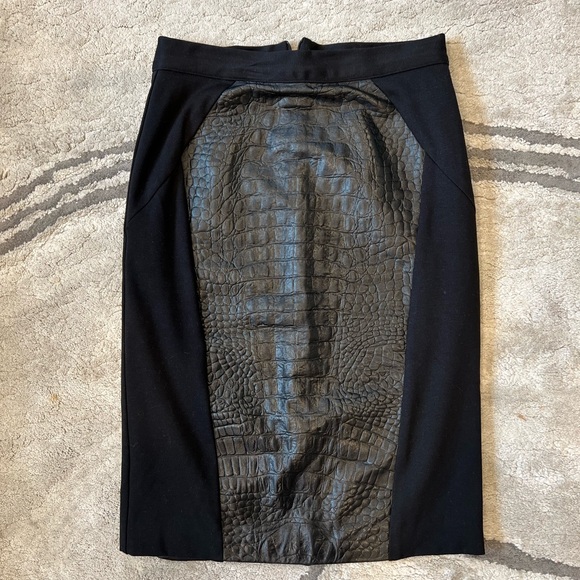 Single Los Angeles pencil leather skirt - Picture 8 of 17
